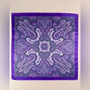 Purple Paisley Scarf G36